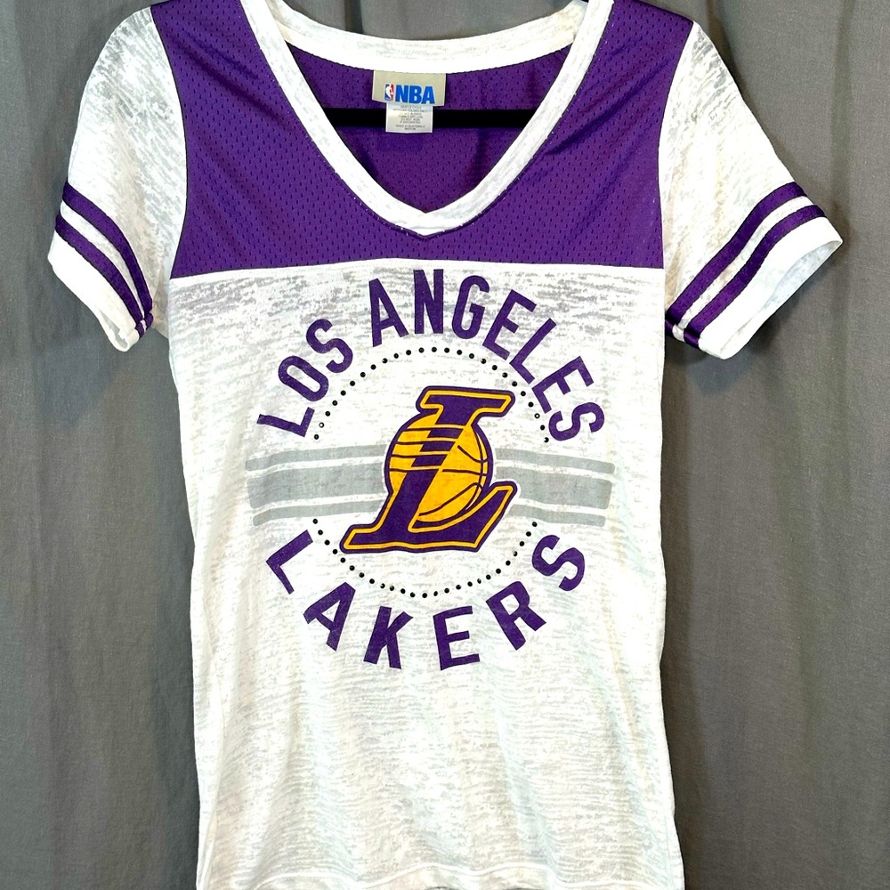 Ladies LA Lakers Jersey Tee sz Medium